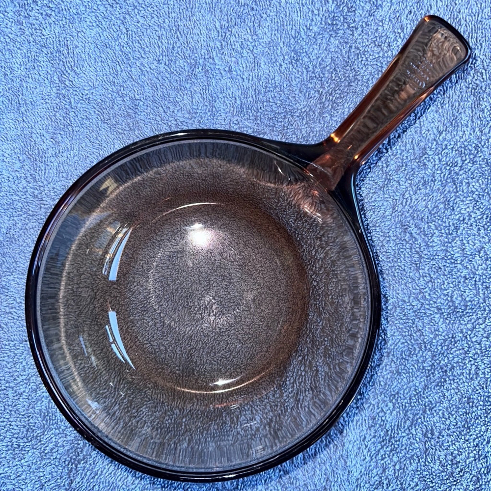 Vintage Amber Vision Corning 0.5L Sauce Pan (No Lid)